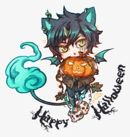 Download Picture Transparent Stock Free Cliparts Download - Cute Halloween Anime Boy, HD Png Download, Transparent PNG