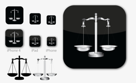Elegant, Serious, Legal Icon Design For Eurospider - Scales Of Justice, HD Png Download, Transparent PNG
