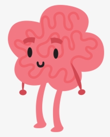 Brain Clipart Character For - Brain Cartoon Transparent Background, HD Png Download, Transparent PNG