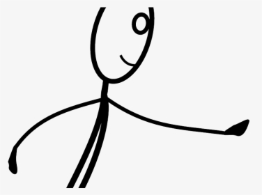 Cartoon Stick Figure Running - Transparent Stick Figure Png, Png Download, Transparent PNG