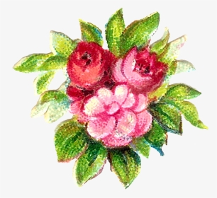 Vintage Flower Clip Art, Floral Border - Vintage Clipart Floral Border, HD Png Download, Transparent PNG