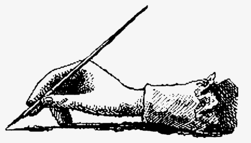 One Of The Hand Cliparts And The Quill Pens Would Make - Hand And Quil, HD Png Download, Transparent PNG