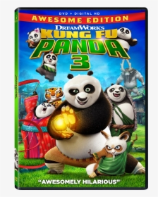 Kung Fu Panda 3 Dvd Giveaway - Kung Fu Panda 3 2016 Blu Ray, HD Png Download, Transparent PNG