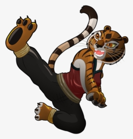 Transparent Kicking Clipart - Kung Fu Panda Tigress Transparent Png, Png Download, Transparent PNG