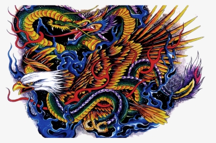 Tattoo Images Transparent Free Download Pngmartcom - Dragon Color Tattoo Png, Png Download, Transparent PNG