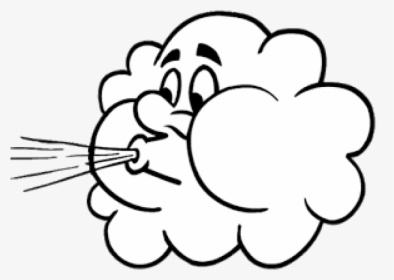 Wind Clipart Black And White, HD Png Download, Transparent PNG