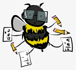 Rebecca Enright/art Editor - Bee Doing Math, HD Png Download, Transparent PNG