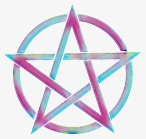 Pentacle Witch Pagan Symbol Star Pentagram Sticker - Pentagram Png, Transparent Png, Transparent PNG