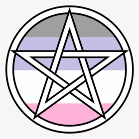 #pentagram #pentacle #lgbt #asexual #aromantic #cupiosexual - Salem Witch Trials Symbols, HD Png Download, Transparent PNG