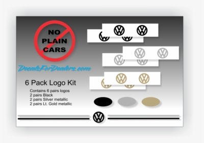 Volkswagon 6 Pack Vinyl Emblem Logo Decal Kit - Infiniti Qx60 Emblem Sticker, HD Png Download, Transparent PNG