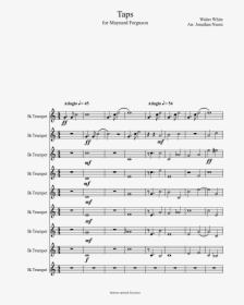 Taps Music Sheet For Flute, HD Png Download, Transparent PNG