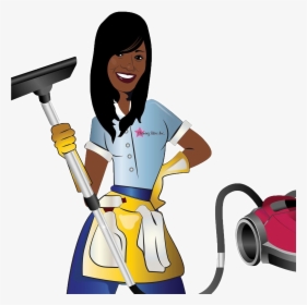Cleaning Lady Png Download - Housekeeping Cleaning Lady Cartoon, Transparent Png, Transparent PNG
