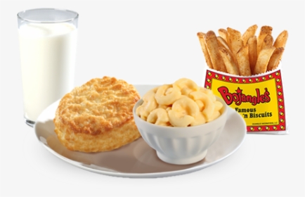 Bojangles Kids Macaroni And Cheese With Fries And Biscuit - Kids Mac And Cheese Bojangle, HD Png Download, Transparent PNG