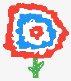 Red White And Blue Flower - Illustration, HD Png Download, Transparent PNG