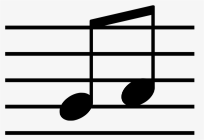 4 Eighth Notes Connected, HD Png Download, Transparent PNG