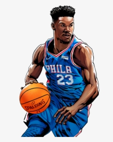 Profile Art Jimmy Butler - Dribble Basketball, HD Png Download, Transparent PNG