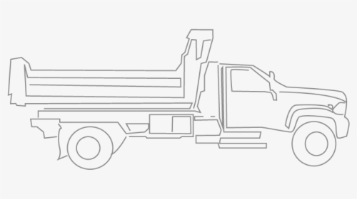 Dump Bodies For Trucks - Outline Truck Body, HD Png Download, Transparent PNG
