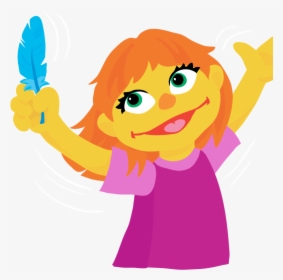 Sesame Street Reveals New Character, A Girl With Autism - Julia From Sesame Street, HD Png Download, Transparent PNG