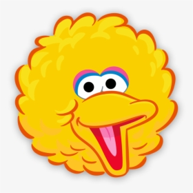 Yellow Bird Face Template Sesame Street Characters - Transparent Big Bird Png, Png Download, Transparent PNG