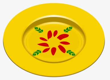 Plate,flower,food - Dish Clipart, HD Png Download, Transparent PNG
