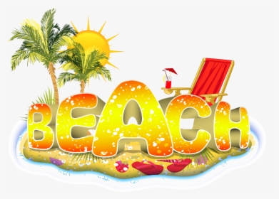 Beach Vacation Png , Png Download - Summer Beach Png, Transparent Png, Transparent PNG