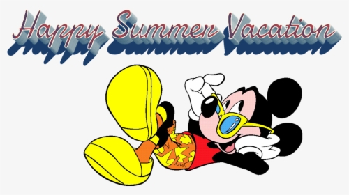 Transparent Vacation Png - Mickey Mouse On Beach, Png Download, Transparent PNG