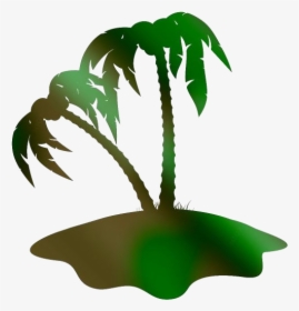Bahama Vacation Png Transparent Images - Palm Tree Island Clipart, Png Download, Transparent PNG
