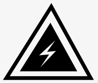 Danger Triangular Symbol With Bolt Sign Inside - Simbolos De Rayo, HD Png Download, Transparent PNG