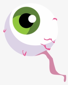 Spooky Eyeball - Spooky Cartoon Eyeball Png, Transparent Png, Transparent PNG