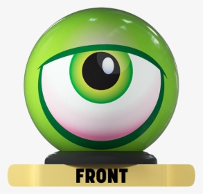 Monster Eyeball - Green - Bowling Ball On The Ball Bowling, HD Png Download, Transparent PNG