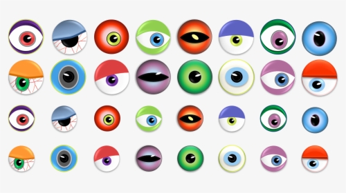 Eyeball Clipart Eye Ball - Monster Eyes Clipart, HD Png Download, Transparent PNG