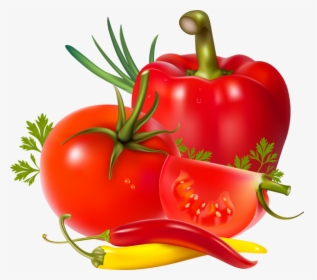Tomato And Pepper Clipart, HD Png Download, Transparent PNG