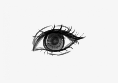 Eyeball Alien Drawing Pencil With Labels Free Books - Eye Drawing Transparent Background, HD Png Download, Transparent PNG