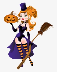 Shop For On Etsy, The Place To Express Your Creativity - Witch Cartoon Halloween, HD Png Download, Transparent PNG