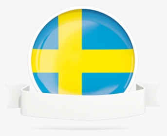 Flag With Empty Ribbon - Circle, HD Png Download, Transparent PNG