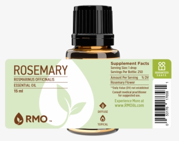 Rosemary Essential Oil Label - Essential Oil Bottle Label, HD Png Download, Transparent PNG