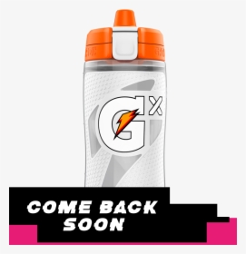 Javascript Must Be Enabled Water Bottle- - White Gatorade Gx Bottle, HD Png Download, Transparent PNG