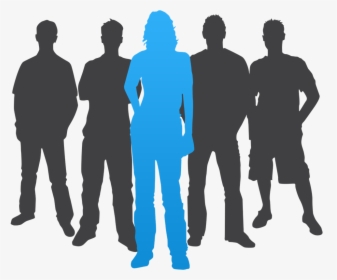 Group Of People Silhouette - Group Of People Clipart, HD Png Download, Transparent PNG