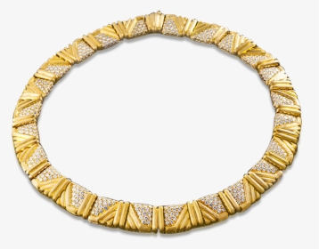 Henry Dunay Gold And Diamond Necklace, - ข้อ มือ ลาย ท้องปลิง, HD Png Download, Transparent PNG