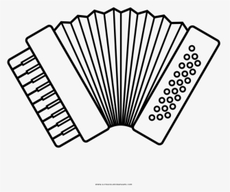 Accordion Coloring Page - Accordion, HD Png Download, Transparent PNG