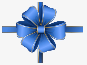Transparent Blue Scroll Clipart - Transparent Background Big Christmas Bow, HD Png Download, Transparent PNG