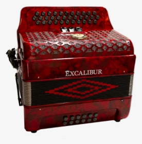 Super Classic Psi 3 Row Button Accordion 3 Switch Red - Excalibur Button Accordion, HD Png Download, Transparent PNG