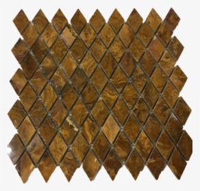 Multi Brown Onyx Diamond Pattern Polished Mesh-mounted - Tile, HD Png Download, Transparent PNG