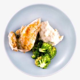 Mashed Potatoes Chicken And Broccoli, HD Png Download, Transparent PNG
