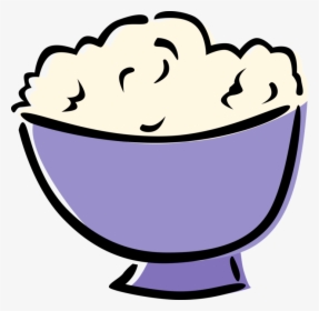 Clip Art Mashed Stock Bowl - Easy To Draw Mashed Potatoes, HD Png Download, Transparent PNG