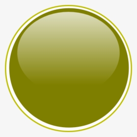 Glossy Olive Green Button Svg Clip Arts - Circle, HD Png Download, Transparent PNG