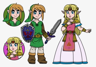Link And Zelda In A Super Mario 3d World Style link’s - Link Zelda 3d World, HD Png Download, Transparent PNG