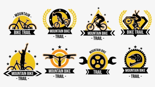 Bike Trail Labels Vector - Dh Mountain Bike Free Vector, HD Png Download, Transparent PNG