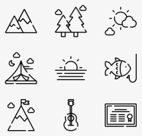 Vector Triangles Mountains - Adventure Icons, HD Png Download, Transparent PNG