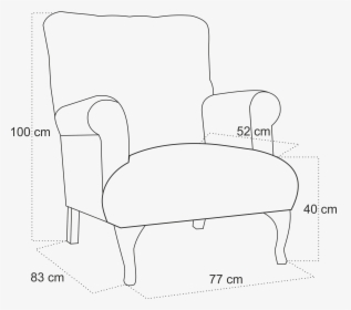 Wing Chair , Png Download - Club Chair, Transparent Png, Transparent PNG